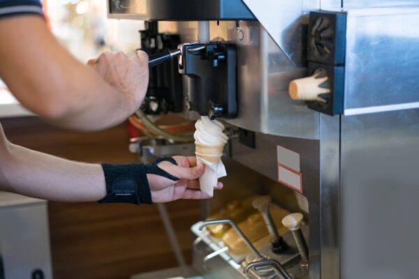 Taylor Hex Coupler in Ice Cream Machine